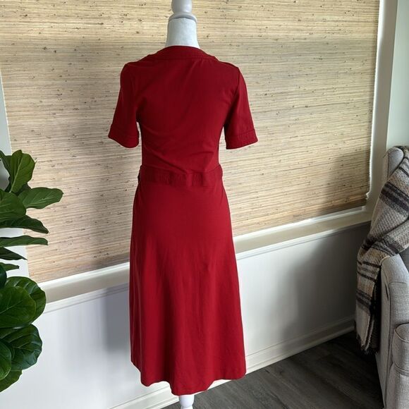BODEN Women’s Red Wrap Dress Size US 6L - Picture 3 of 13